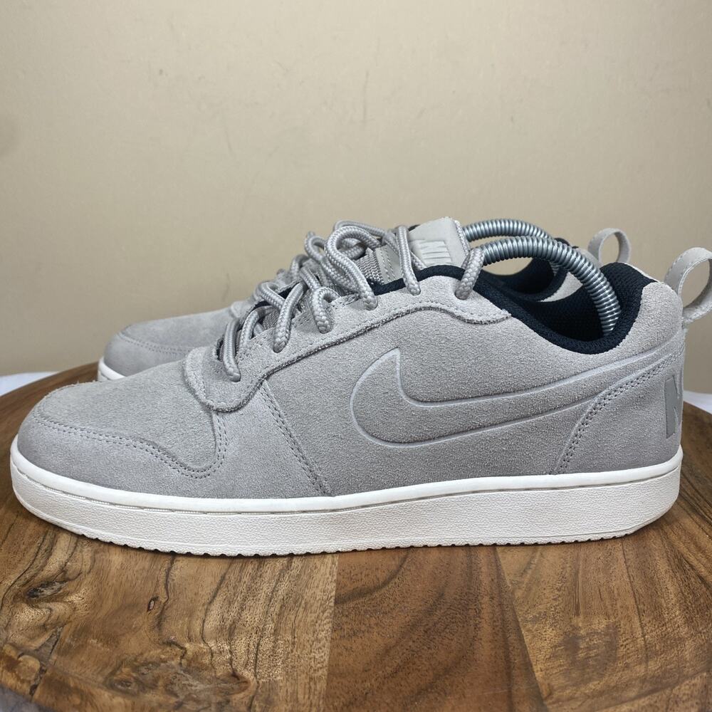 Nike‎ Court Borough Premium Low Cobblestone Mens Gray Size 8.5 Low top shoes - Picture 2 of 10